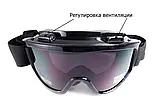 Захисні окуляри маска Wind-Shield Anti-Fog Global Vision gray, фото 4