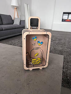 Скарбничка валіза копійки 28\13\9см