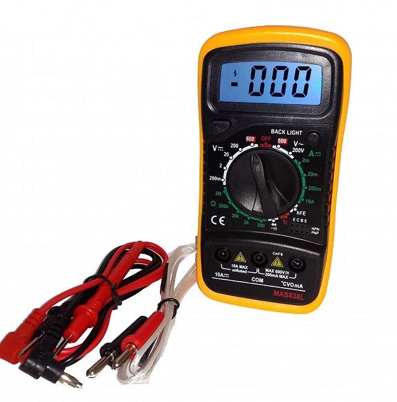 Цифровий мультиметр Mas838l, фото 1