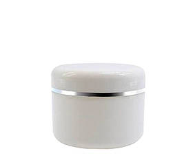 Баночка Бостон для крему біла 30мл 1шт