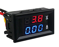 Вольтметр/амперметр цифровой 0-100V/10A (RED-BLUE)