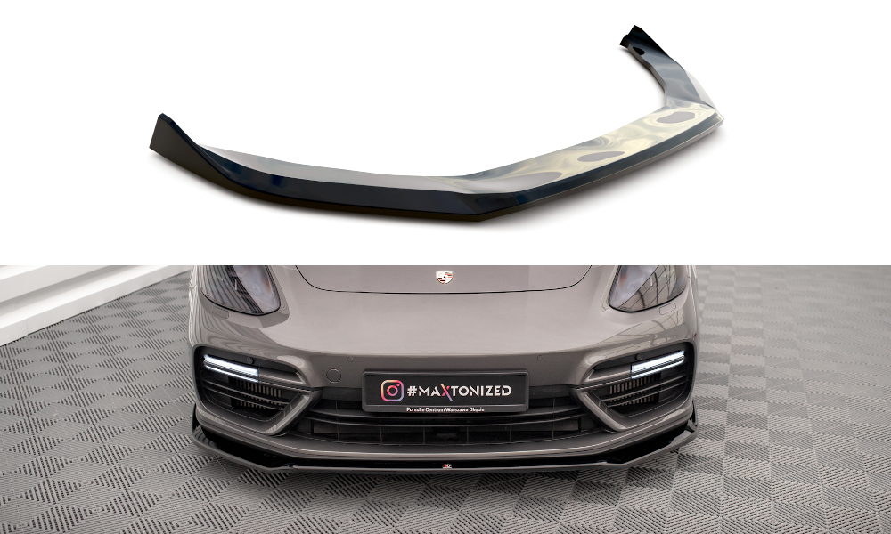 Сплітер Porsche Panamera 971 E-Hybrid (16-20) тюнінг обвіс губа спідниця елерон (V2)