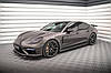 Пороги Porsche Panamera 971 E-Hybrid (16-20) тюнінг обвіс спідниця елерон, фото 2
