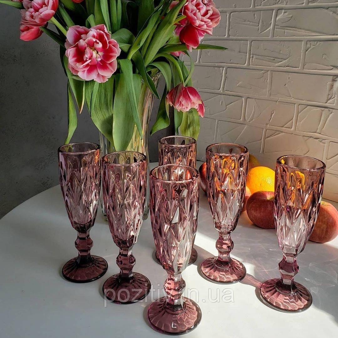 Келихи для шампанського 6 шт. 150 мл, фото 1