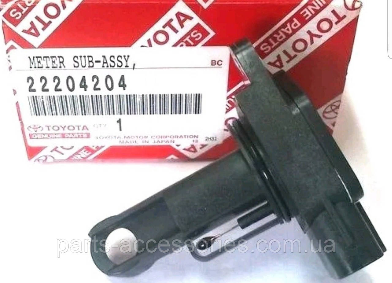 Датчик потоку (витрати) повітря, витратомір Toyota Avalon FJ Cruiser RAV4 Sienna Highlander Solara Tundra Tacoma 1999-2009 Новий