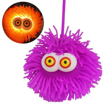Іграшка-світляшка "Їжачок з оченятами", фіолетовий