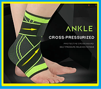 Бандаж на голеностоп Ankle Support,Универсальный эластичный фиксатор для голеностопного сустава ноги