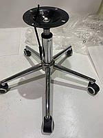 Стілець Arno BK Modern Office велюр на чорній хрестовині з коліщатками, фото 6