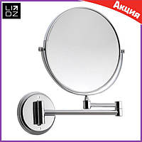 Косметичне дзеркало поворотне Lidz 140.06.08 20R з настінним кріпленням і збільшенням для макіяжу та гоління