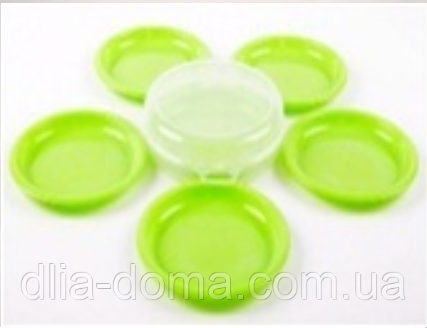 Набір тарілок пластикових діаметр 187 мм (6 шт/уп), фото 1