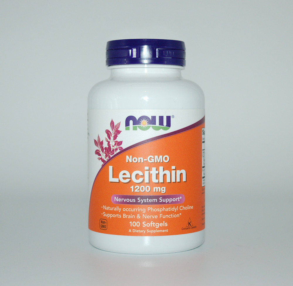 Лецитин, Lecithin, Now Foods, 1200 мг, 100 капсул