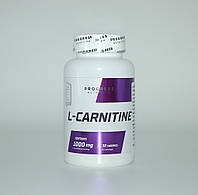 Л-карнітин, L-carnitine, Progress Nutrition, 1000 mg, 30 таблеток