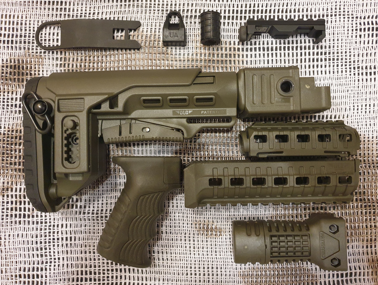 Тюнінг комплект DLG Tactical для АК 74. Олива повний., фото 1