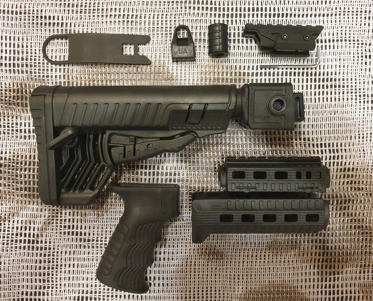 Тюнінг комплект DLG Tactical чорний для АКСУ повний, фото 1