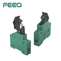 Запобіжник 6,8,10,15,20,25,30А (обмежувач) в корпусі DC FEEO 1000V FDS-32B 10х38 (з тримачем/роз'єднувачем)