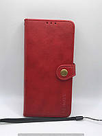 Кожаный чехол книжка GETMAN Gallant (PU) для Samsung Galaxy A22 4G (Красный) 49902