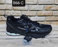 Летние черные мужские кроссовки Bona 41-46 размер.