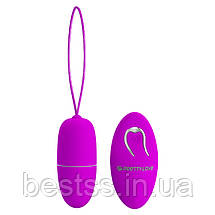 Компактне, елегантне та потужне безпровідне віброяйце з 12 режимами вібрації Pretty Love Selkie Wireless Egg Purple, фото 4
