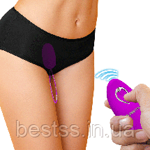 Компактне, елегантне та потужне безпровідне віброяйце з 12 режимами вібрації Pretty Love Selkie Wireless Egg Purple, фото 3