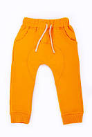 Детские штаны трикотажные / двунитка 1, желтый