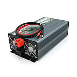 Інвертор напруги Demuda DMDPSW-1500W, 12V/220V, 1500 W з правильною синусоїдою, 2 універсальні розетки, 2, фото 2