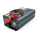 Інвертор напруги Demuda DMDPSW-2000W, 12V/220V, 2000 W з правильною синусоїдою, 2 універсальні розетки, 2, фото 2