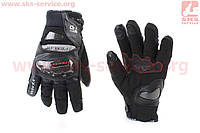 Перчатки мотоциклетные, теплые XL-Чёрные (сенсорный палец) VE-192 (354242)