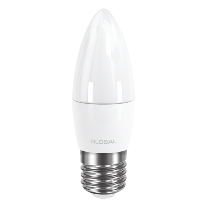 LED лампа GLOBAL C37 CL-F 5W 220V E27 (яркий свет) - фото 2 - id-p301060348