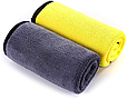 Авторушник (автомобільна мікрофібра) ColorWay універсальний Extra Dry 800gsm 50х60 см Жовто-сіре(CW-5608) (код, фото 5