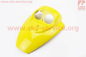 Пластик передній дзьоб під фару подвійну жовтий на скутер Grand Prix