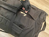 Армійська сумка баул рюкзак на 130 літрів чорного кольору, фото 3