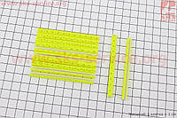 Светоотражатели на спицы 5х75мм, 12шт к-кт, жёлтые JY-1201 (409302)