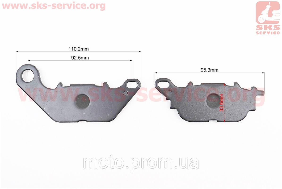 Тормозные колодки (дисковые) Yamaha YBR-125 Custom/Jupiter MX/Sniper-135/LC-135/XC-125 Vity/MBK- XC125 WAAP - фото 2 - id-p1412105948