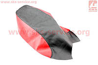 Чехол сиденья (эластичный, прочный материал) черный/красный (321471)
