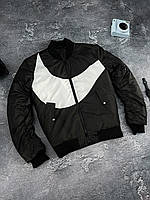 Мужская куртка Nike бомбер демисезонный весна осень черный топ качество