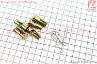 Шплинт + стопор D-10mm, L-22mm к-кт 5шт, фиксатор троса на рычаге сцепления и реверса (602701)