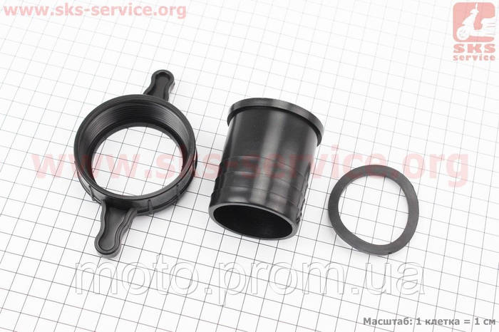 Переходник мотопомпы с фланца на шланг, пластмасса к-кт 3шт, 2"(50mm ...