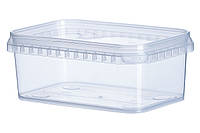 Контейнер (тара) пластиковый (судок) пищевой (емкость) 500 мл прямоугольный прозрачный