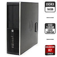 Игровой ПК HP/Core i5-3470 (4 (8) ядра по 3.2 - 3.6 GHz)/16GB DDR3/120GB SSD+ 500 GB HDD /Radeon R7 350 4 GB
