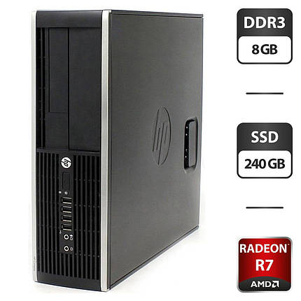 Комп'ютер ПК HP Compaq Pro 6300 SFF/ Core i5-2400/ 8 GB RAM/ 240 GB SSD/ Radeon R7 250 2GB, фото 1