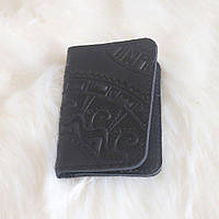 Обложка для ID паспорта "Полукруг" черный Гранд Презент 09-П-Чор