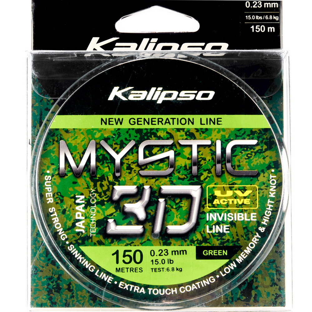 Волосінь Kalipso Mystic 3D Green 150m 0.35mm NEW2023
