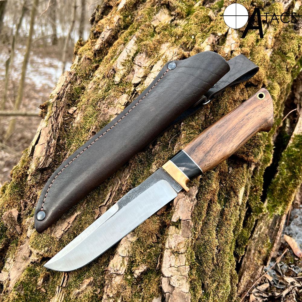 Ніж ручної роботи №132 (Сталь 110х18) + чохол зі шкіри