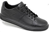 Шкіряне чоловіче польське взуття chose (чорний і сірий)