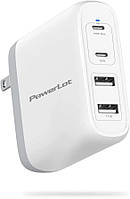 PowerLot 100W USB C Настенное сетевое зарядное устройство GaN PD 4-портовый USB C