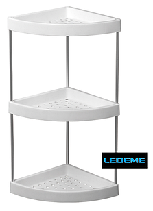 Пластикова полиця 25х25 см LEDEME LM362-3 (три яруси)