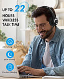 Бездротова гарнітура Sanfant Bluetooth V5.0 навушники з мікрофоном із функцією вимкнення звуку, 22 години, фото 5