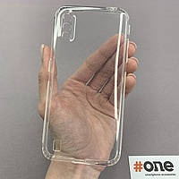 Чехол для Samsung Galaxy A01 силиконовый чехол с заглушками на телефон самсунг а01 прозрачный thn
