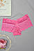 Труси жіночі гіпюрові малинового кольору 155180S, фото 2