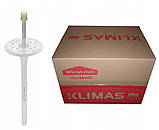 Дюбель Wkret-Met Klimas LFMG 10х300мм парасолька для пінопласту та вати з гладким металевим цвяхом та термоголовкою 100 штук, фото 2